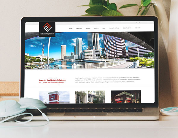 real estate company website sample